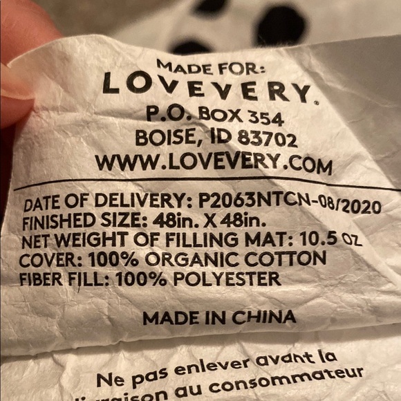 Lovevery Baby Polka Dot Quilt and matching Changing Pad Cover - Picture 6 of 11